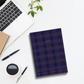 Navy Plaid Checks - Soft Cover Notebooks