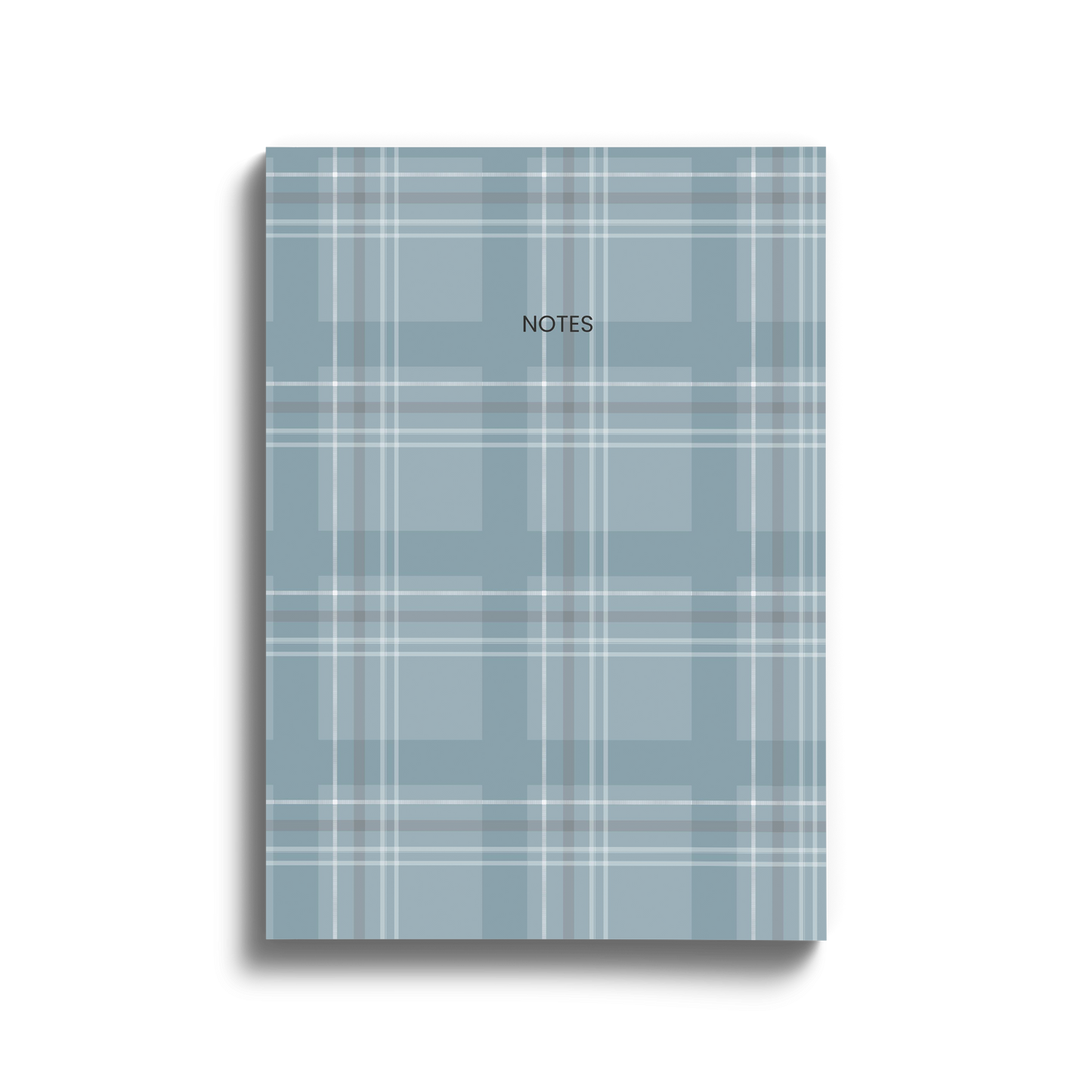 Blue Plaid Checks - Soft Cover Notebooks