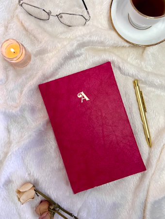 Rosy Red A5 Vegan Leather Diary