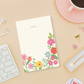 Cream floral  - A6 Notepads | Tear-off notepads