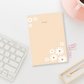 Beige floral  - A6 Notepads | Tear-off notepads