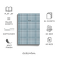 Blue Plaid Checks - Soft Cover Notebooks