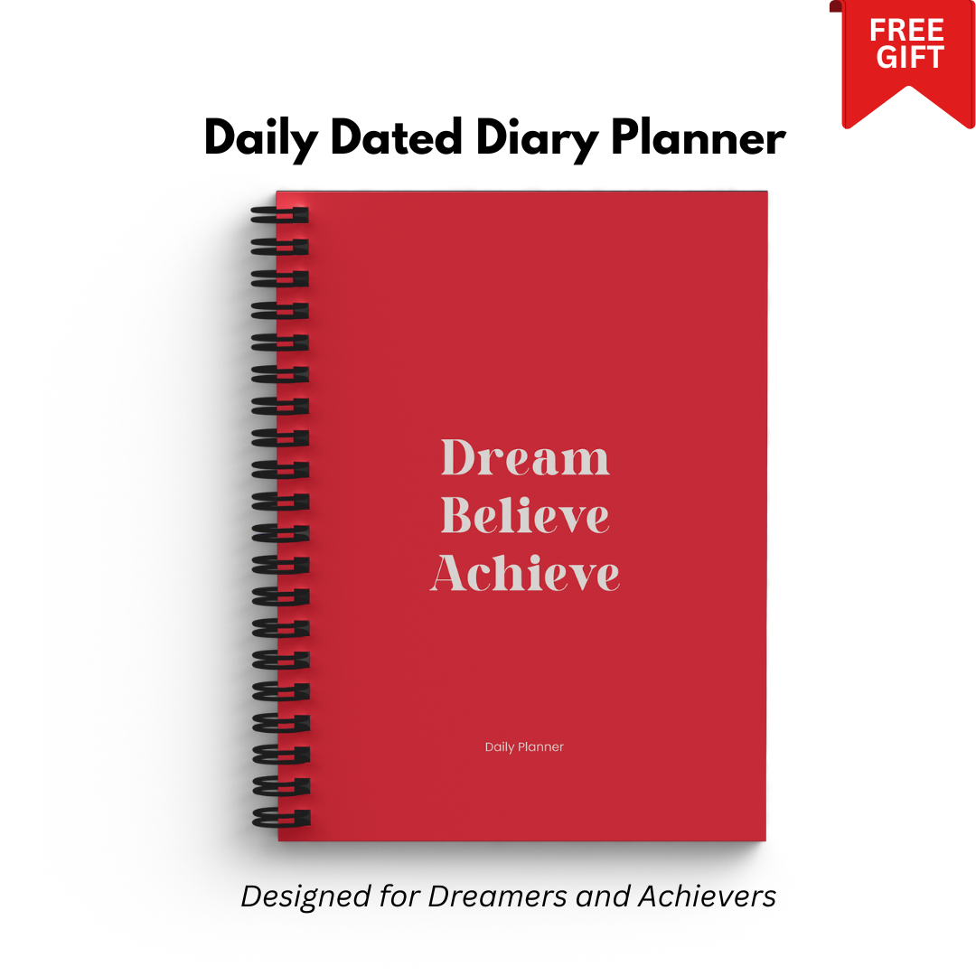 2025 Daily Planner Diary - BLACK