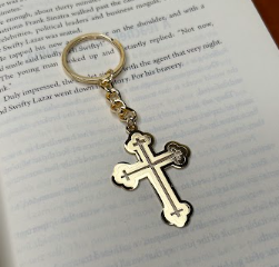 The Cross Gold Plated Keychain