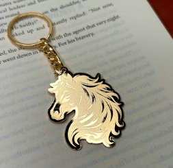 Horse Gold Plated Keychain