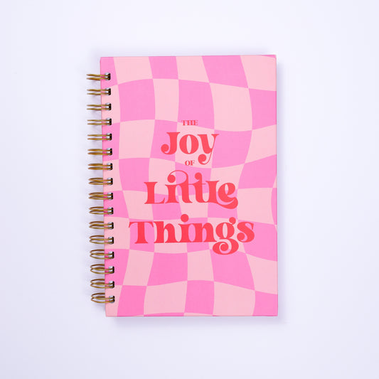 dinkywhee The joy of little things - A5 Hardcover Wiro Notebook