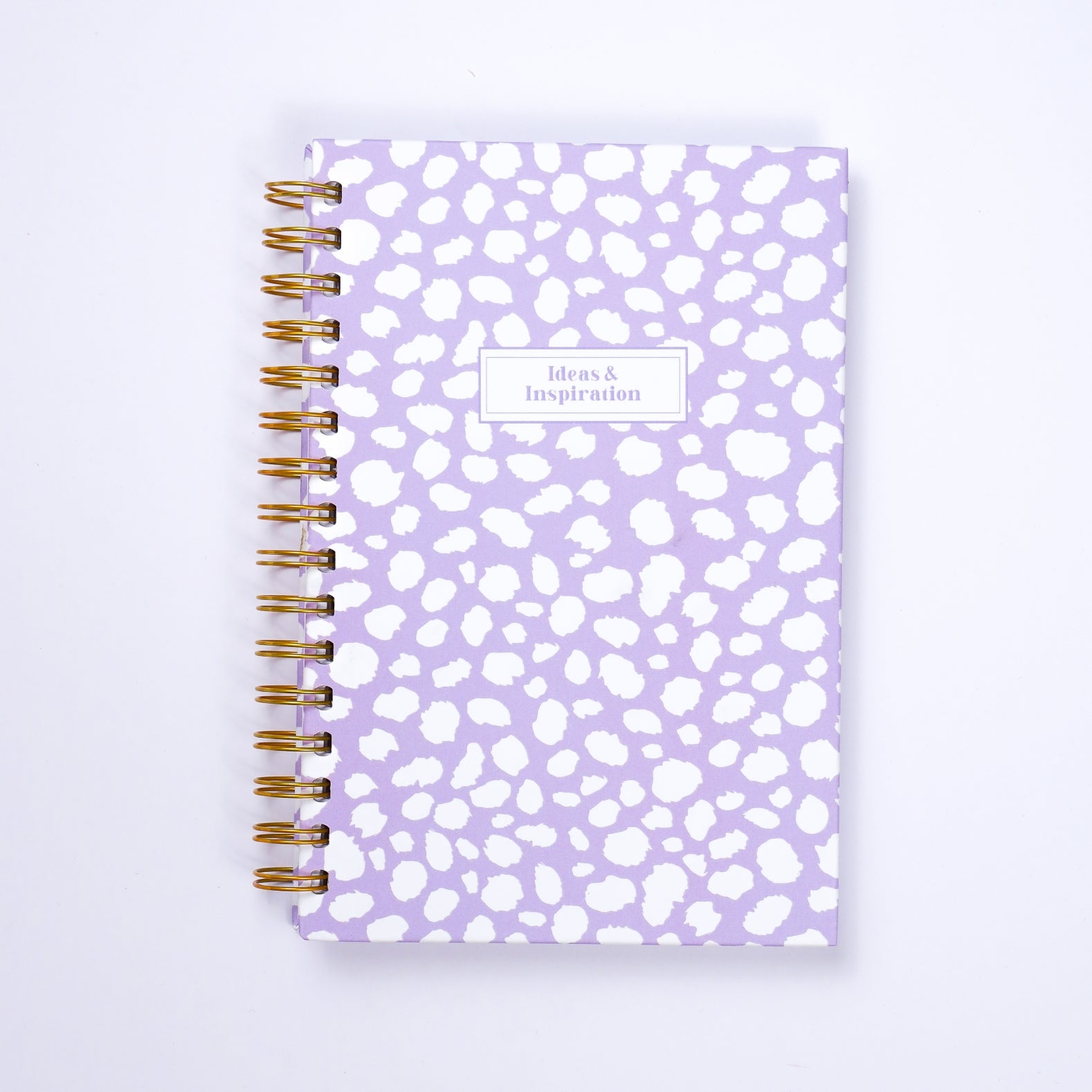 dinkywhee Lavender Dalmatian - A5 Hardcover Wiro Notebook