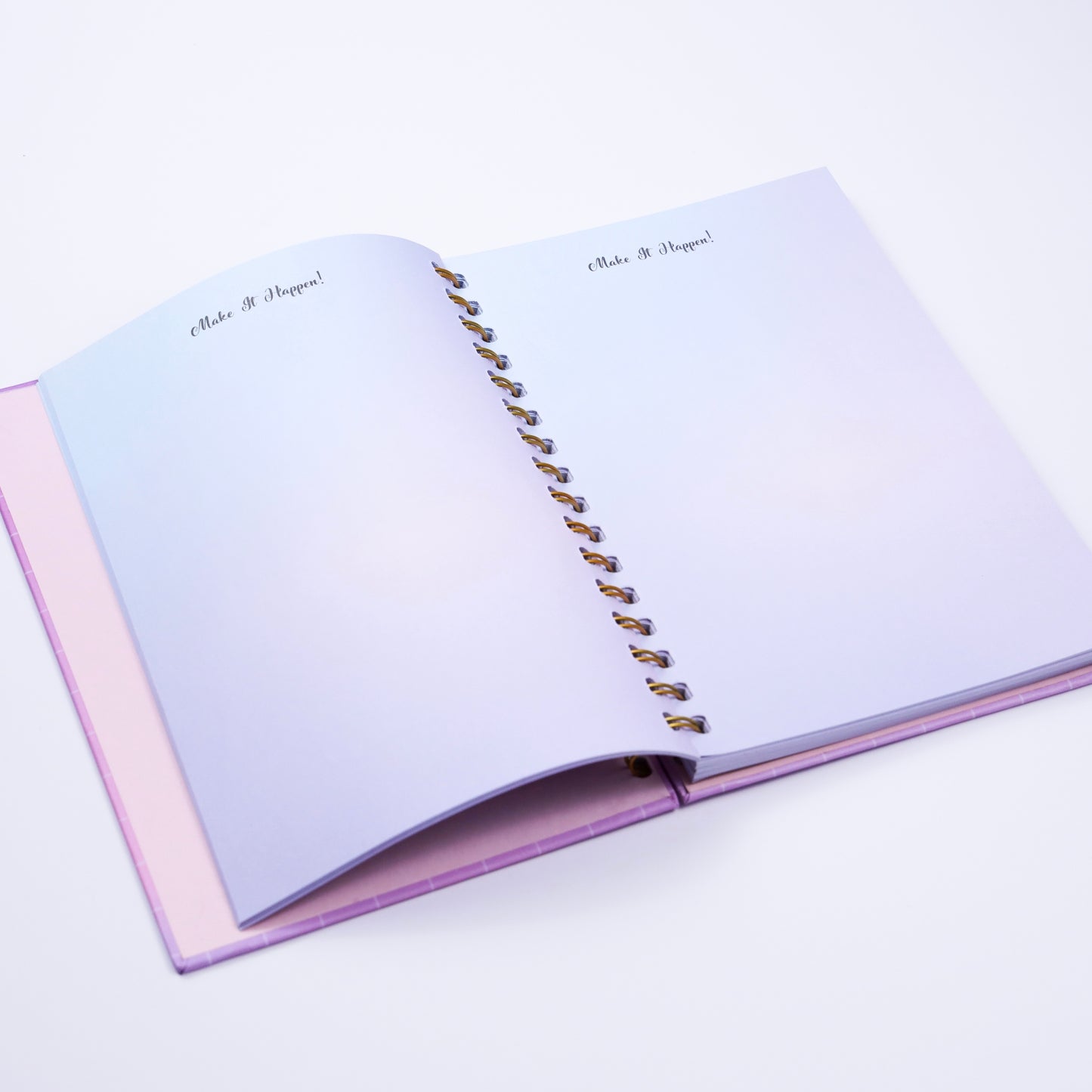 dinkywhee Dream, Shine, Smile - Make it happen color pages journal | A5 Hardcover Wiro Notebook