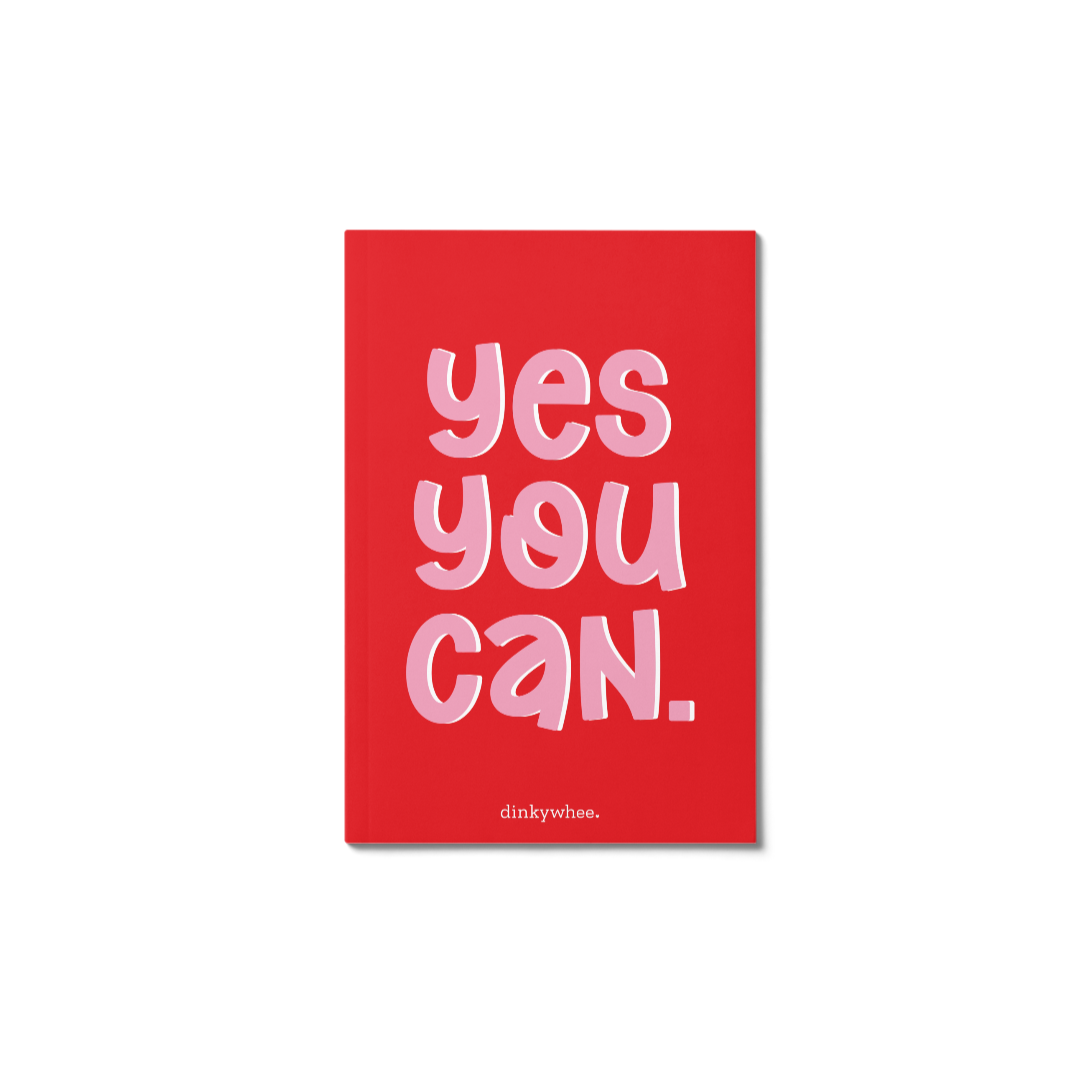 dinkywhee Yes You Can - A5 Soft Cover Notebooks