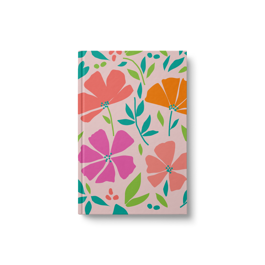 dinkywhee Floral Journal | A5 Hardcover Notebook