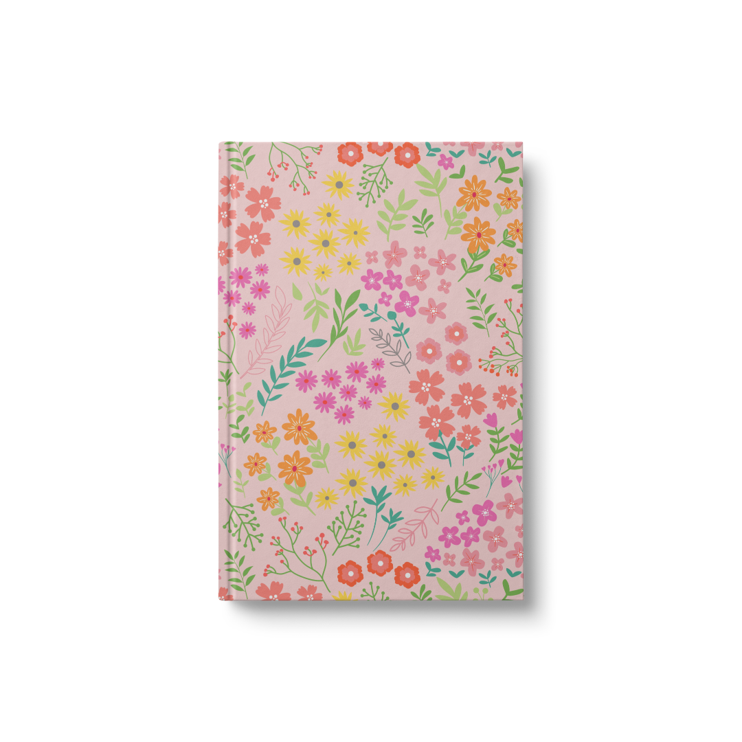 dinkywhee Flower Child Journal - Pink | A5 Hardcover notebook