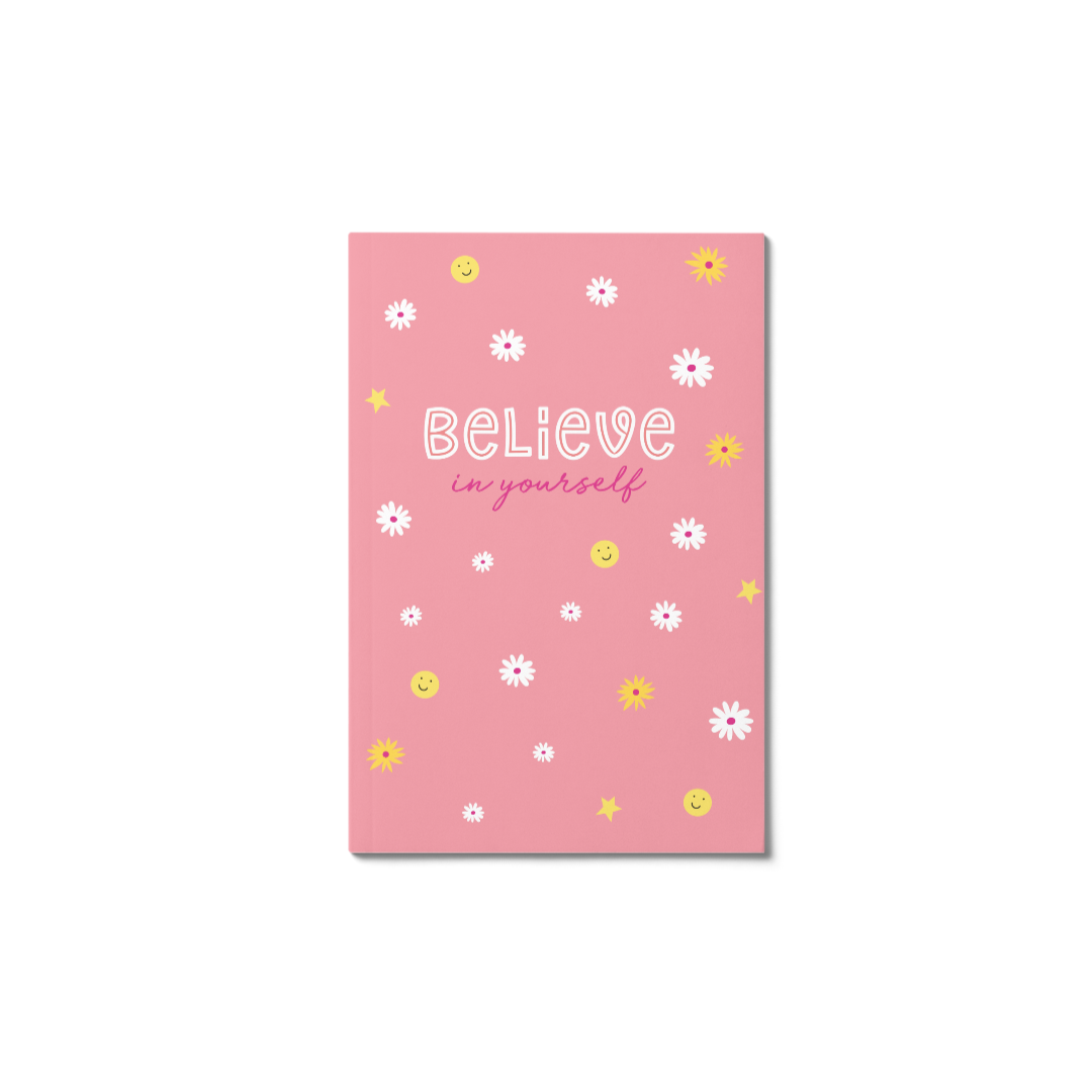 dinkywhee - Believe in yourself - A5 Soft Cover Notebooks