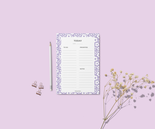 dinkywhee Lavender Dreams - Planner Notepad - A5 size